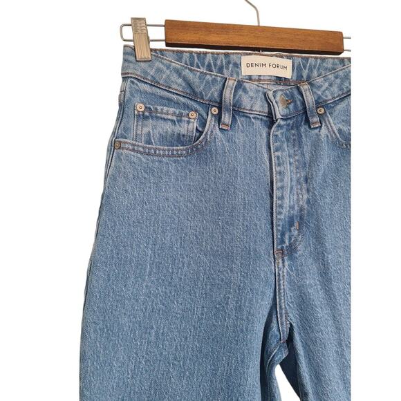 Denim Forum High-Rise Straight-Leg Jeans Size 26 - Picture 3 of 8